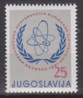 Yougoslavie N° 842  *** Conférence Internationale De L'Energie Nucléraire à Belgrade - 1961 - Unused Stamps