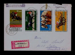 DDR Weimar JUMPING HORSES 1977 Cover Sports Charrette Chevaux Animals Faune Animaux Fauna Sp2942 - Springconcours