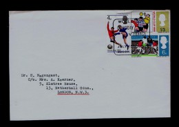 Sp2943 ENGLAND Football URUGUAY V FRANCE GAME World Cup Soccer 1966 Cover Sports Mailed - 1966 – Engeland