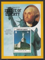 Montserrat MNH Scott #636 $3 George Washington, Statue Of Liberty - Centenary - Montserrat