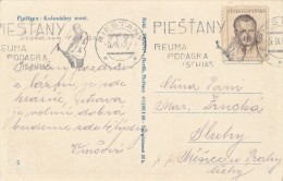 I2549 - Czechoslovakia (1949) Piestany: Piestany / Reuma / Podagra / Ischias (postcard: Spy Piestany) Tariff: 1,50 Kcs - Termalismo