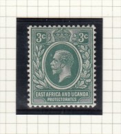 King George V - 1912 - Protectorados De África Oriental Y Uganda