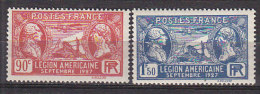 M2487 - FRANCE Yv N°244/45 * Légion Américaine - Unused Stamps