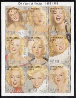 Montserrat MNH Scott #860 Sheet Of 9 Different $1.15 Portraits Of Marilyn Monroe - Montserrat