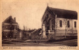 SAINT OUEN  (Somme)  -  L´ Eglise Et Le Monument - Saint Ouen