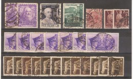 ITALIE - ITALIA - LOT DE TIMBRES OBLITERES - Colecciones