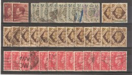 ROYAUME UNI - UNITED KINGDOM - LOT DE TIMBRES OBLITERES - Verzamelingen