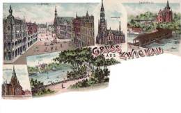 Zwickau, 1898, Sachsen, Lithogragia, Reproduction - Zwickau