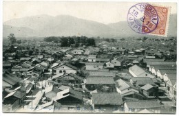 JAPON CARTE POSTALE DEPART TSURUGA 18-8-12 POUR LA FRANCE - Covers & Documents
