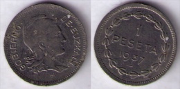 ESPAÑA 1937 - 1 PESETA GOBIERNO DE EUZKADI - 1 Peseta