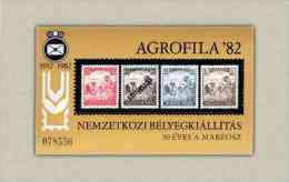 Hungary 1982. Agrofila Stamp Exhibition Commemorative Sheet Special Catalogue Number: 1982/1. - Unused Stamps