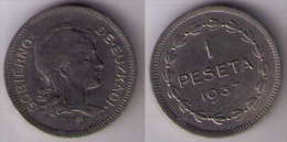 ESPAÑA 1937 - 1 PESETA GOBIERNO DE EUZKADI - 1 Peseta