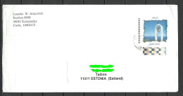 GRIECHENLAND GREECE 2014 Letter Postal Stationery Ganzsache To Estonia Estland - Storia Postale