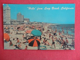 California > Long Beach  Beach Scene  1965 Cancel Stamp Fell Off  Ref 1294 - Long Beach