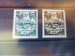 TIMBRE GUADELOUPE   YVERT N°41.42** - Nuovi