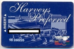 Harvey's Casino, Lake Tahoo, NV, U.S.A., Older Used Slot Or Player´s Card, Harvey's-2 - Tarjetas De Casino