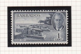 King George VI - 1950 - Barbados (...-1966)