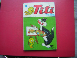 BD   MENSUEL  TITI POCHE   N° 19    SAGEDITION   1975  N M P P   COUVERTURE ARRIERE  BASSET HOUND - Sagédition