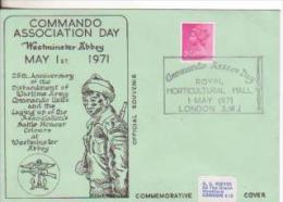 2Gran Bretagna-Inghilterra-England-Angleterre-Militaria-Commando Association Day-F.D.C.-London 1971 - 1952-71 Ediciones Pre-Decimales