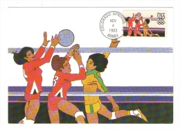 AMERICA USA UNITED STATES 1983  MK MC MAXIMUM CARD SPORT VOLLEYBALL COLORADO SPRINGS - Volleyball