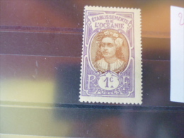 TIMBRES D OCEANIE YVERT N°21* - Unused Stamps