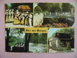 CPM  L ISLE SUR SORGUE N°95-287 FOLKLORE ET ROUES A AUBES  - ECRITE EN 1985 - L'Isle Sur Sorgue