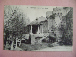 CP PERNES N°16 PORTE NOTRE DAME  - ECRITE EN 1917 - Pernes Les Fontaines