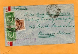 Brazil 1936 Registered Cover Mailed To USA - Briefe U. Dokumente