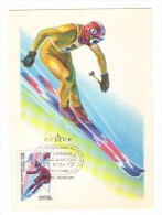 RUSSIA CCCP 1988 MK MC MAXIMUM CARD SPORT OLYMPIC GAMES CALGARY SKIING - Winter 1988: Calgary