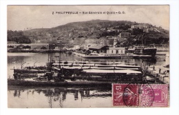 Jolie CPA Algérie, Philippeville, Vue Générale Et Quais, Années 1920 - Skikda (Philippeville)