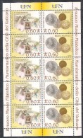 ** 2007 VATICANO MINIFOGLIO NUOVO MUSEO FILATELICO E NUMISMATICO STAMPS ON STAMPS ON COINS 1 SHEET MNH - Gebruikt