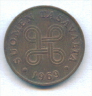 F3124 / - 1 Penni  - 1969  - Finland Finlande Finnland Finlandia - Coins Munzen Monnaies Monete - Finnland