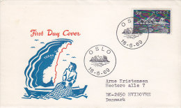 Norway Ersttags Brief FDC Cover 1969 Traena-Inseln TRÆNA Fisherman Cachet - FDC