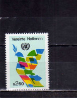 UNITED NATIONS AUSTRIA VIENNA WIEN - ONU - UN - UNO 1980 DOVE COLOMBA MNH - Ungebraucht