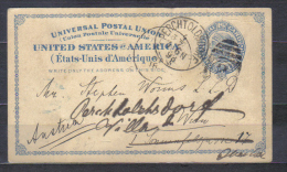USA Postal Stationery  Postal Card Posted 1898   Colorado To Perchtoldsdorf   Austria   , Condition See Scan - Otros & Sin Clasificación