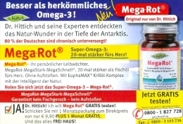 BRD Düsseldorf DP Antwortpostkarte Dr. Hittich Gesundheits-Mittel Mega-Rot Pharmazie - Farmacia