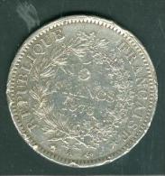 Argent Silver Pièce  5 Fr Hercule 1873 A  - Pic2702 - Sonstige & Ohne Zuordnung