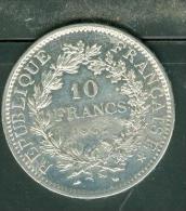 Piece 10 Francs 1965  Hercule Argent , Silver - Pic2801 - 10 Francs