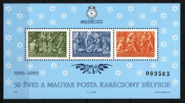 Hungary 1993. Christmas Very Nice Commemorative Sheet Special Catalogue Number: 1993/5 - Herdenkingsblaadjes