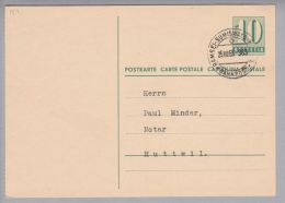 Heimat Bahnlinienstempel Ramsei-Sumiswald-Huttwil 1955-08-25 L363 - Spoorwegen