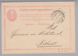 Heimat Bahnlinienstempel Bern-Romanshorn B.P. 1973-10-25 L10 Nach Rothrist - Ferrovie