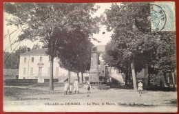 01 Ain VILLARS LES DOMBES La Place La Mairie L'Ecole Des Garçons - Villars-les-Dombes