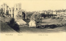 LUXEMBOURG - MULLERTHAL . Beaufort - Château Et Village - 2 Scans - Muellerthal