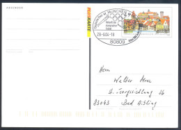Germany  2004 Olympic Games Athens Postal Stationery Card (Pluskarte) - Torch Relay - Flame In 1972 Host City Munich - Summer 2004: Athens