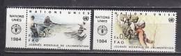 H0606 - ONU UNO GENEVE N°120/21 ** AVEC TAB FAO - Unused Stamps