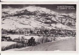 BARCELONNETTE (Alpes De Haute Provence) Vue Générale En Hiver-Photo A.MOLLARET, Grenoble - Barcelonnetta