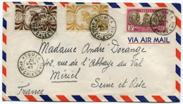 NOUVELLE-CALEDONIE FRANCE LIBRE  LETTRE PAR AVION DEPART NOUMEA 20 AOUT 46 Nelle CALEDONIE POUR LA FRANCE - Storia Postale