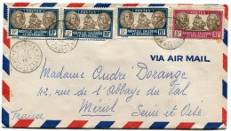 NOUVELLE-CALEDONIE LETTRE PAR AVION DEPART NOUMEA 12 JUIL 46 Nelle CALEDONIE POUR LA FRANCE - Covers & Documents