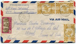 NOUVELLE-CALEDONIE FRANCE LIBRE  LETTRE PAR AVION DEPART NOUMEA 27 AVRIL 46 Nelle CALEDONIE POUR LA FRANCE - Storia Postale