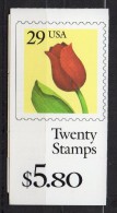 N166- USA- 1991. SC# : 2527a - BOOKLET / CARNET. FLOWERS - TULIP. FV US$ 5.80 / € 4.40 - 1981-...